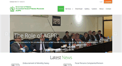 Desktop Screenshot of agpr.gov.pk